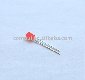 Red LED Component with 110 degree Viewing Angle, Measures 2 *5 * 7mm