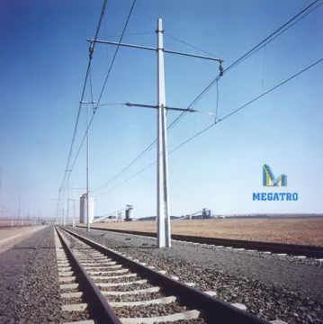 Railway prestressed poles