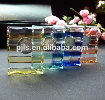 jade glass antique decorative bedside clock
