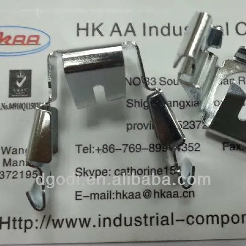 custom zinc plated sheet metal progressive stamping spring steel clips