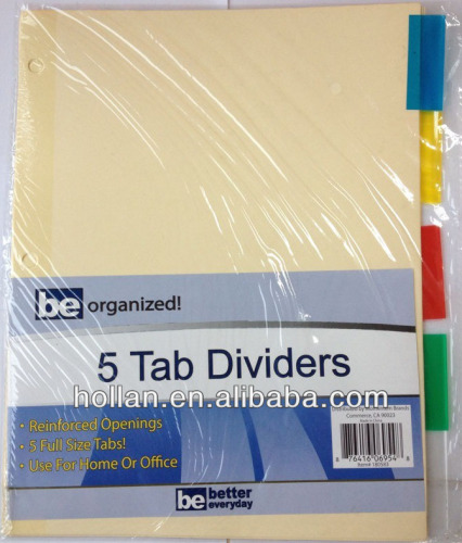 High Quality Mylar Index Divider