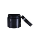 Black pet plastic cosmetic packaging cream jar