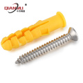 Yellow Good Quality Plastic expansion screw