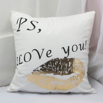Customized Cotton Canvas Linen Home Embroidered Pillowcase