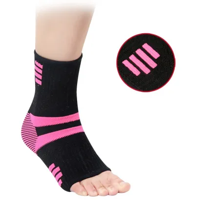 Gym Sports Fitness Workout Elastic Compression Ankle Brace Adjustable Support Protector Ankle Sleeve