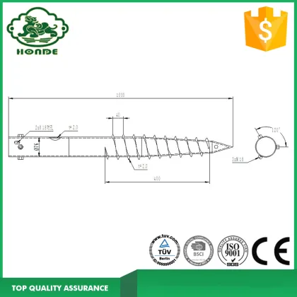 Cheap Ground Post Anchor Screw Anchor