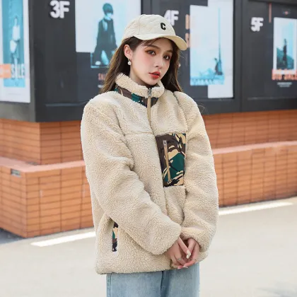 women's winter lamb wool coat