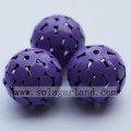 Tondo metallo intagliato cava distanziale Charms Beads per gioielli Making