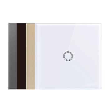 EU/UK Standard Switch Touch - White Crystal Glass Gane