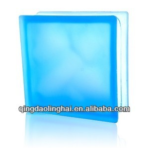 China 190x190x95mm Acid Blue Glass Brick Price