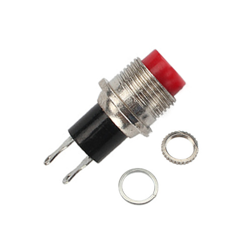 Nickel Plated Plug-in 10mm Snap Button Reset Switch