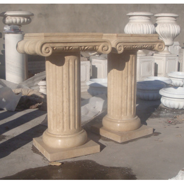Versatile Fluted Stone Columns for Architectural Design
