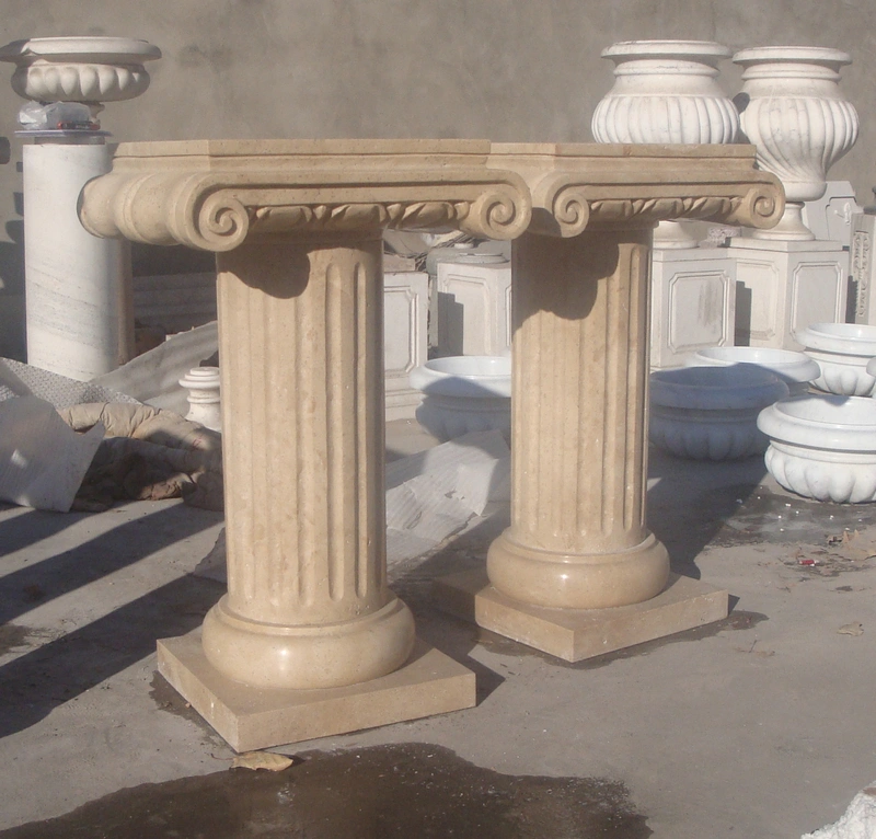 Versatile Fluted Stone Columns for Architectural Design China ...