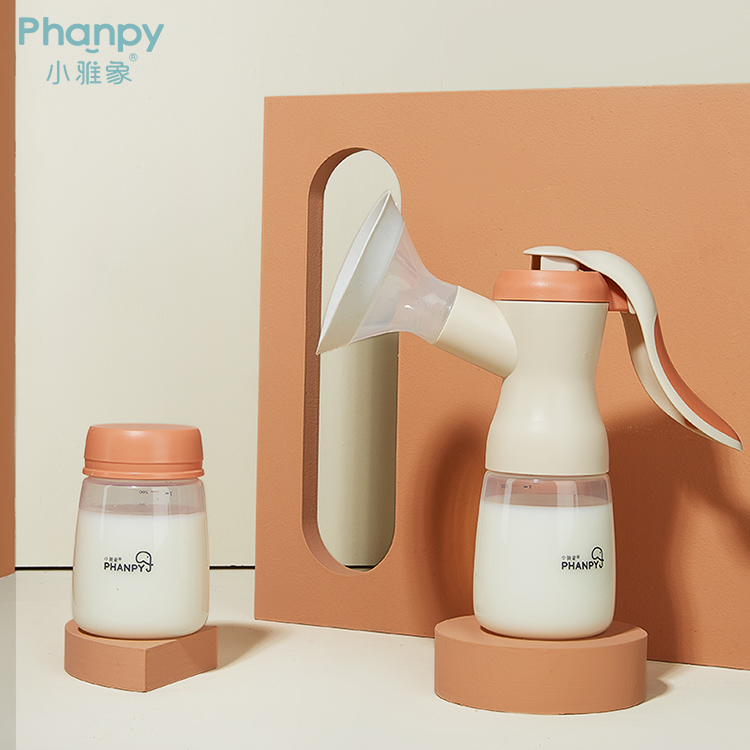 Manual Portable Breast Pump-Orange