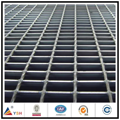 Bridge platform steel grating for water drainage