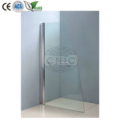 Frameless shower screen