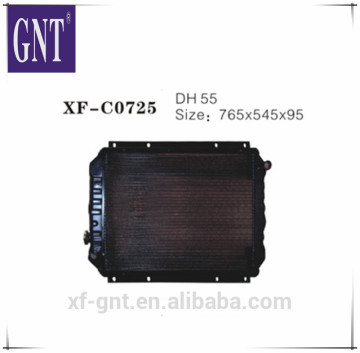 Construction machinery parts DH55 excavator water cooling radiator