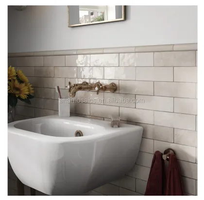 Hot Sale Beige Mosaic Ceramic Tile for Bathroom and Kitchen Walls