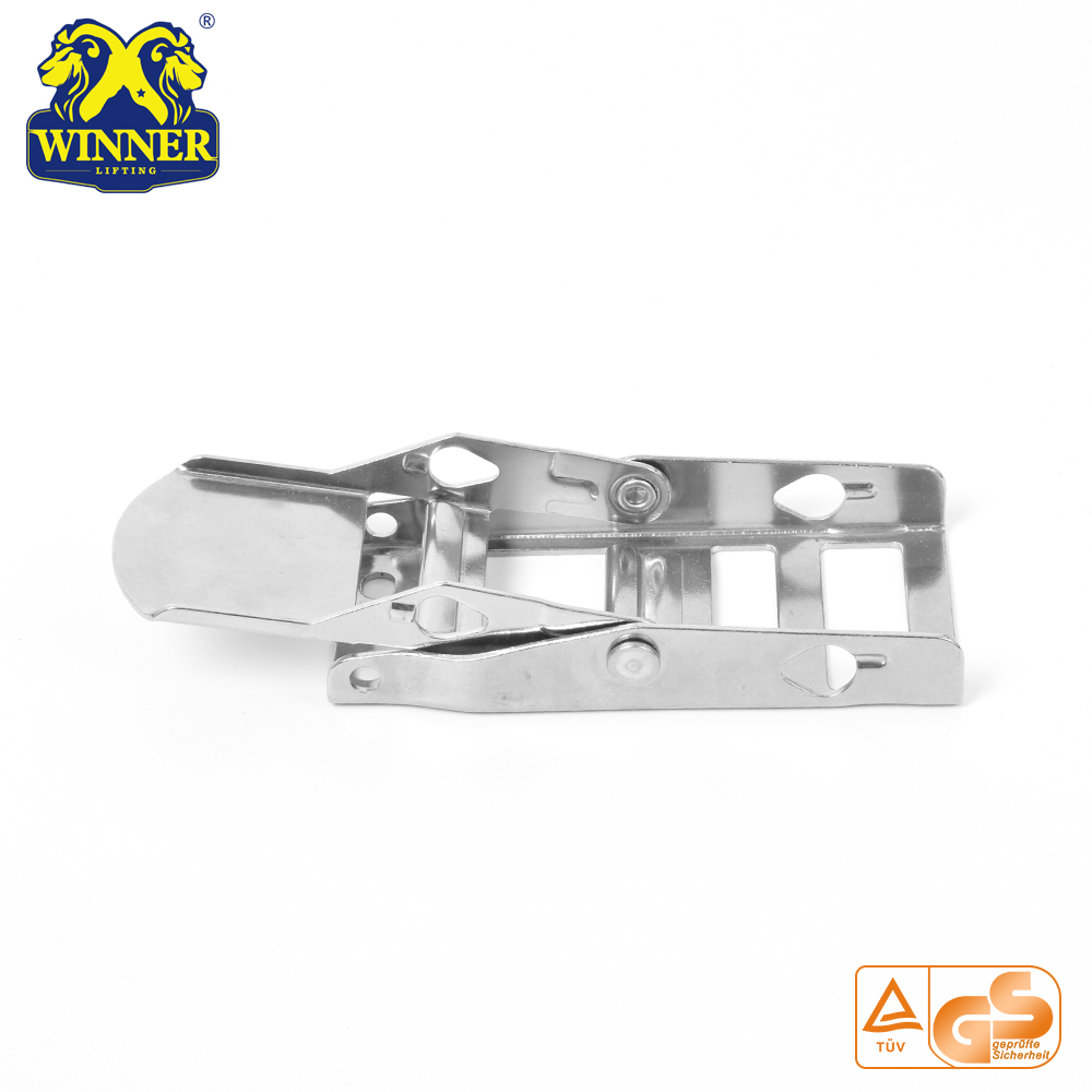 White Zinc Overcenter Buckles Webbing Buckle For Lashing Belt