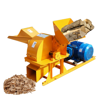 High Capacity Farm Equipment: Crush Log Wood, Grind Coconut Husk into Pellets with Powerful Shredder Machine