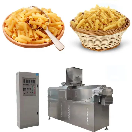 Stainless Steel Automatic Pasta Production Line Macaroni Extruder Machine