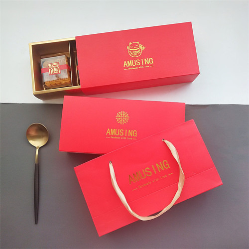 Moon Cakes Packaging Paper Folding Drawer Food Box