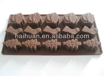 silicone Christmas chocolate mould