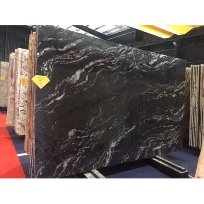 Cosmic Black Granite Slabs: Brazilian Exotic Black Granite for Countertop Sales