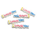 Mixed Letter Love Resin Cabochon Flatback Dekoration Handwerk Verzierungen für Scrapbooking Diy Zubehör 100pcs