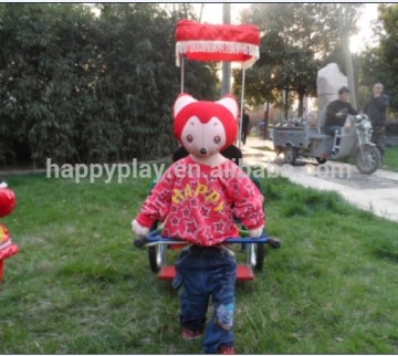 2015 New model Cartoon robot rickshaw with mustic and timer