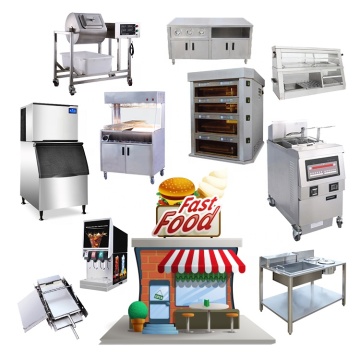 Fast Food Restaurant Equipment Kitchen Layout Design Commercial Fast Food Equipment Set KFC Burger