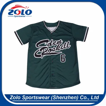 Popular and the newest custom shenzhen baseball uniform