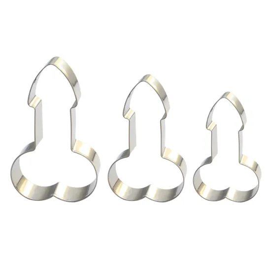 3pcs Shape Stainless Steel JJ Cookie Cutter Set