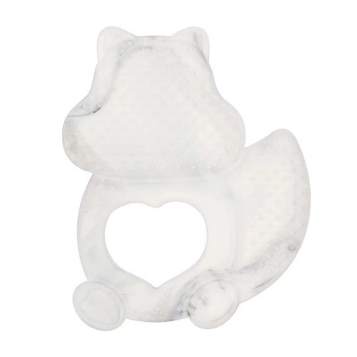 Squirrel Design Toy Pacifier Clip Silicone Teether