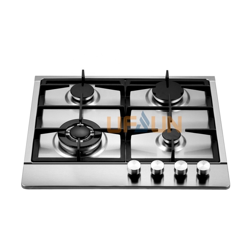 China Supplier Sales 4 Burners Stainless Steel Top Plate  Built-in 60cm 4 Burners Gas Stove Manufacturers