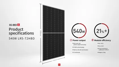 Longi Solar Panels: 540W and 550W Monocrystalline PV Bi-Facial Solar Panels