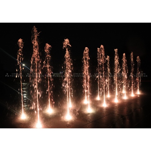 น้ำพุฟลอร์เต้นรำแบบโต้ตอบ