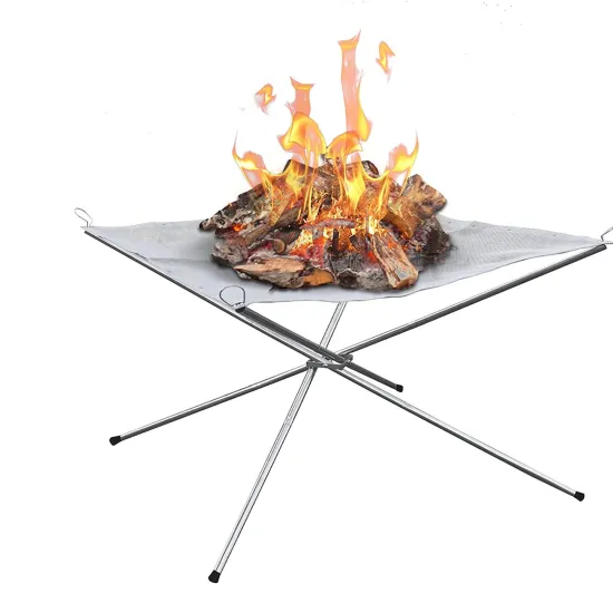 Outdoor Stainless Steel Portable BBQ and Camping Fire Pit: In Stock
