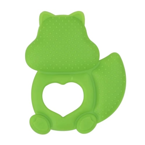 Squirrel Design Toy Pacifier Clip Silicone Teether