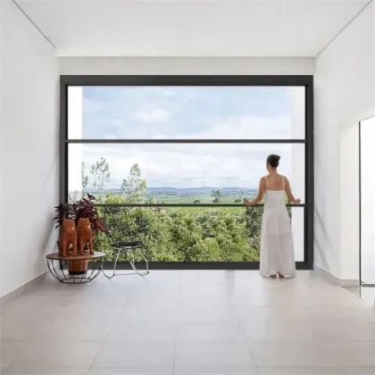 Ikealuminum 2023 PVC Balcony Window - Sliding Windows for Aluminium Vertical Sliding Balcony Windows