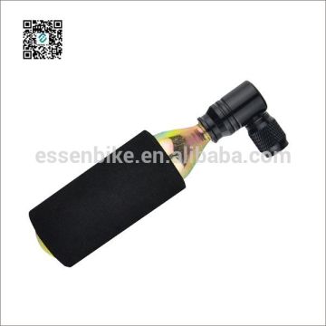 Mini cycling aluminum CO2 inflators compatible with presta and schrader