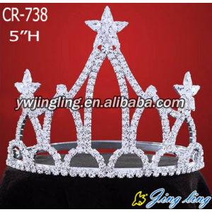 Beauty Patriotic rhinestone Star pageant crowns