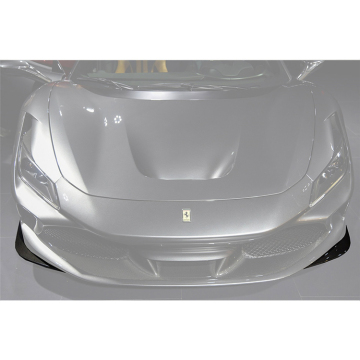 OEM Style Dry Carbon Fiber Front Bumper Lip Splitter Winglets for Ferrari F8