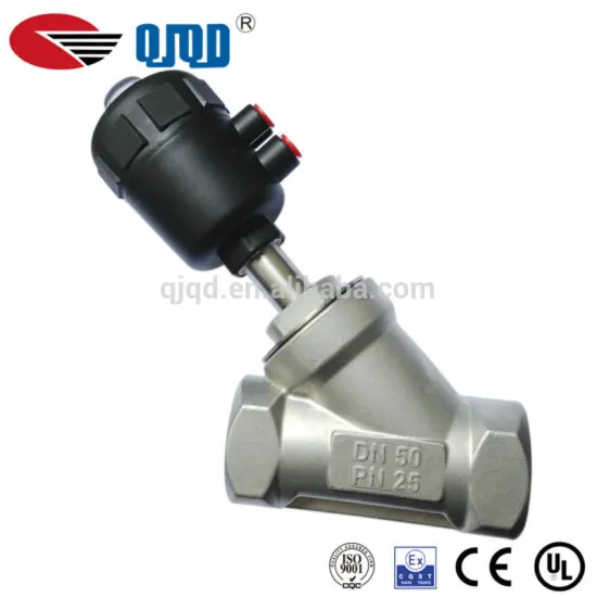 PA 16bar Steam Pneumatic Angle Seat Valve CF8M/CF8 Material