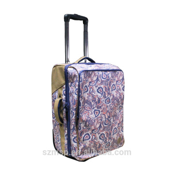 print canvas tripper weekend women rollers casual luggage,rolling travel trolley case