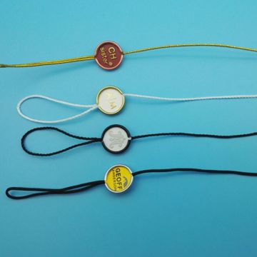 Pure and chromatic personalized merchandise tags with string