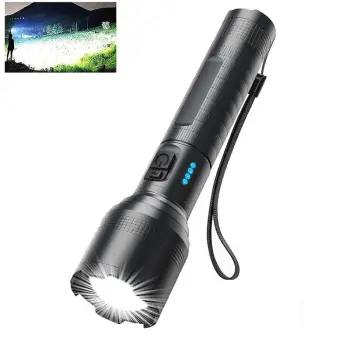 Super Bright XHP60 LED Waterproof Zoom Torch Light: A Powerful, Rechargeable Tactical Flashlight