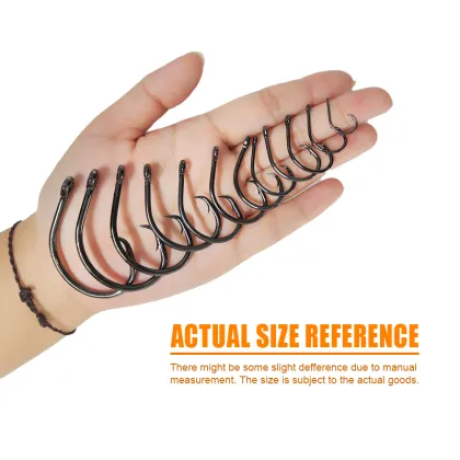 THORFORCE New Arrival Wholesale Heavy Wire Black Nickel Inline Circle Hooks for Catfish