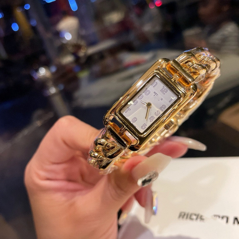 Elegant Square Steel Watch for Women