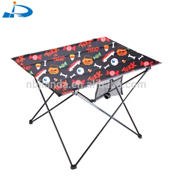 outdoor furniture folding ultralight portable small camping picnic aluminum beach table with oxford fabric